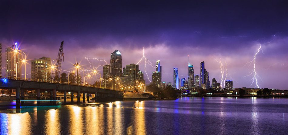 Lightning on the Gold Coast